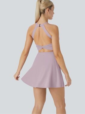 Haara SoftlyZero Airy Backless Twisted Cool Touch Dance Active Dress-Easy medium